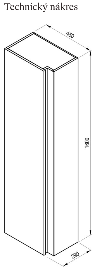 technicky-list-Vysoká skříňka 10°